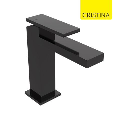 Mitigeur lavabo monotrou Chromé Noir Tabula - CRISTINA ONDYNA TA22072