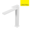 Mitigeur lavabo haut monotrou Blanc Mat Tabula - CRISTINA ONDYNA TA22224