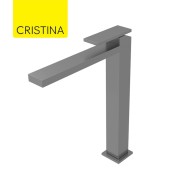 Mitigeur lavabo haut monotrou Métal Brossé Tabula - CRISTINA ONDYNA TA22277