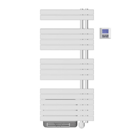 Sèche-serviettes soufflant INTUIS OSYA 1750W (750W+1000W) Asymétrique à gauche  - NEK2556FGTP