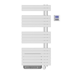 Sèche-serviettes soufflant INTUIS OSYA 1750W (750W+1000W) Asymétrique à gauche  - NEK2556FGTP
