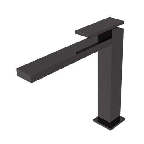 Mitigeur lavabo mi-haut Chromé Noir Tabula - CRISTINA ONDYNA TA22772