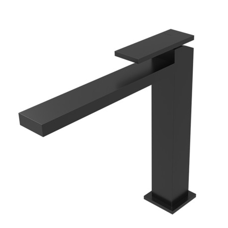 Mitigeur lavabo mi-haut Chromé Noir Brossé Tabula - CRISTINA ONDYNA TA22775