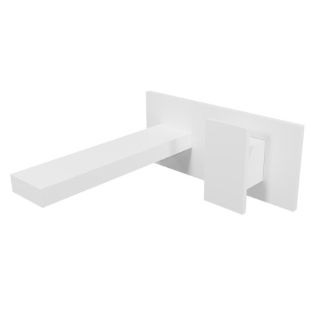 Façade mitigeur lavabo murale encastrée Blanc Mat Tabula - CRISTINA ONDYNA TA25624