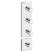 FACADE EXTERNE TRIVERDE  3 SORTIES POUR MECANISME PD70300 CHROME - CRISTINA ONDYNA XT88351