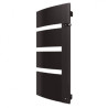 Sèche-serviette connecté ATLANTIC SENSIUM Noir pilotage intelligent 1750W Mat à gauche - 814121