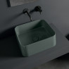 Vasque en céramique pour lavabo carré Gris Lagon CIOTOLA - CRISTINA ONDYNA CI40703