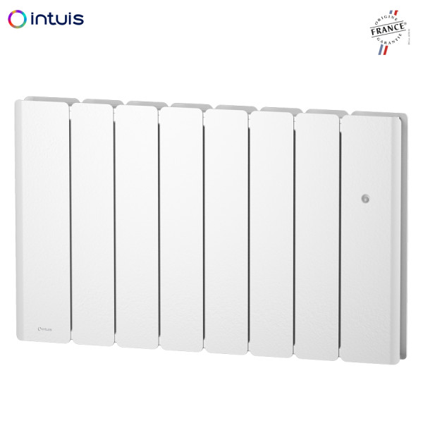 AXINO - Radiateur électrique inertie 1000W fluide blanc satiné