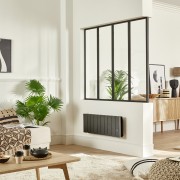 Radiateur Fonte NOIROT BELADOO Nativ Plinthe 750W gris anthracite connecté INTUIS M153422