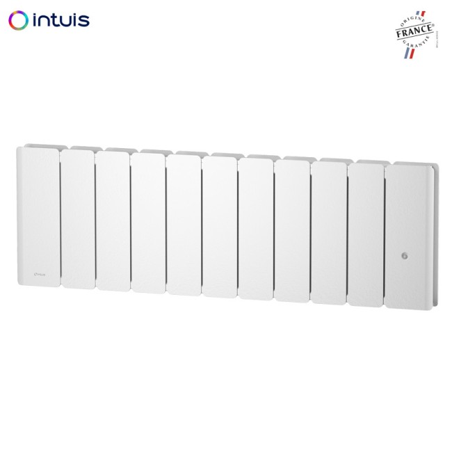 Radiateur électrique Noirot Fontéa Vertical | Inertie Fonte 1000 W | Connectable | Fabriqué En France | Anthracite | Garantie NF & Origine France
