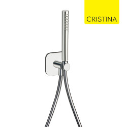 Ensemble applique prise d'eau douchette Chromé - CRISTINA ONDYNA PD65451