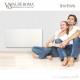 Radiateur à inertie Wifi Ardoise Blanche 1500W Horizontal - Valderoma AB1500W