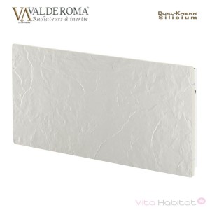 Radiateur à inertie Wifi Ardoise Noire 800W Carré - Valderoma AN800W