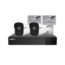 Kit Ip, 1 X Ipnvr004N06Pa, 2 X Ipbcamn04F01A, 1 X 43502C, 1 X 43502D - COMELIT IPBKIT4N04PPAFR 