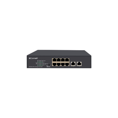 Switch, 8 Ports Poe + 2 Uplink 10/100 - COMELIT IPSWP08N100A 