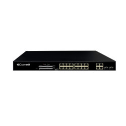Switch, 16 Ports + 2 Ge Rj45 + 2G Uplink, Gbit - COMELIT IPSWP22N01A 
