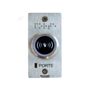 Bouton Infrarouge Lumineux Monté Sur Facade Inox 55X100Mm - COMELIT BP/508IRL-ETR