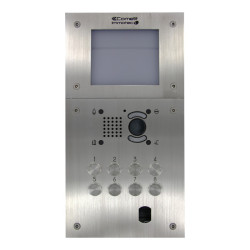 Platines 8Bp Gravés Inox Vidéo + 1250Iv Inclus - COMELIT PIB08VIPTT 