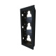 Châssis À Encastrer 3 Modules Ultra, Noir - COMELIT UT9163B