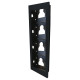 Châssis À Encastrer 4 Modules Ultra, Noir - COMELIT UT9164B