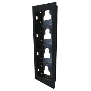 Châssis À Encastrer 4 Modules Ultra, Noir - COMELIT UT9164B 