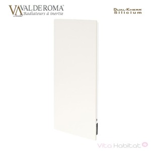 Radiateur à inertie Wifi Ardoise Noire 800W Carré - Valderoma AN800W