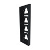 Boîtier En Saillie 4 Modules Ultra, Noir - COMELIT UT9174B 