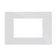 Façade Blanche One Compatible Bticino Axolute 3 Modules - COMELIT ONE/PW/BA3