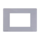 Façade Gris Perle One Compatible Vimar Eikon 3 Modules - COMELIT ONE/PP/VE3