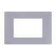 Façade Gris Perle One Compatible Bticino Living Light 3 Modules - COMELIT ONE/PP/BL3
