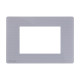 Façade Gris Perle One Compatible Bticino Axolute 3 Modules - COMELIT ONE/PP/BA3
