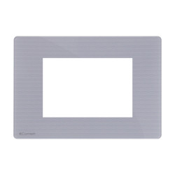 Façade Gris Perle One Compatible Bticino Axolute 3 Modules - COMELIT ONE/PP/BA3 