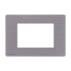 Façade Graphite One Compatible Bticino Axolute 3 Modules - COMELIT ONE/PG/BA3