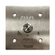 Bouton Sonore + Led Monté Sur Façade Inox 100X100 Gravée Porte Braille - COMELIT BP/408L