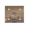 Poussoir Inox Lumineux C/No/Nf Monté Sur Façade 100 X 100 Gravée Porte - COMELIT BP/203L 