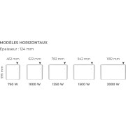 Radiateur Fonte NOIROT CALIDOO Nativ 1500W blanc connecté INTUIS M152115