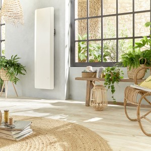 Radiateur Fonte NOIROT CALIDOO Nativ Vertical 1500W blanc connecté INTUIS M152215