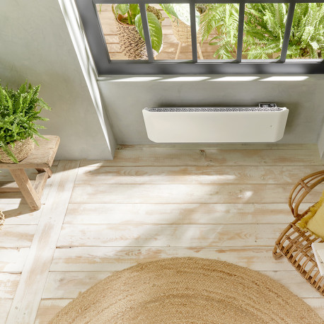 Radiateur Fonte NOIROT CALIDOO Nativ Plinthe 750W anthracite connecté INTUIS M152422