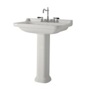 Lavabo Ceramique Waldorf  à suspendre ou sur colonne 60-55 CM - CRISTINA ONDYNA WD6045