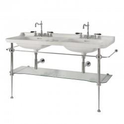 PIEDS LAITON CHROME AVEC TABLETTE 150 CM POUR WALDORF WD15055 - CRISTINA ONDYNA WD92051