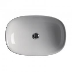 LAVABO CERAMIQUE WILD 60-40-10 CM A ENCASTRER BLANC BRILLANT - CRISTINA ONDYNA WWL6045