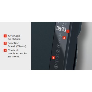 Sèche serviettes électrique soufflant Illico 3 1800W Miroir - Thermor 491374