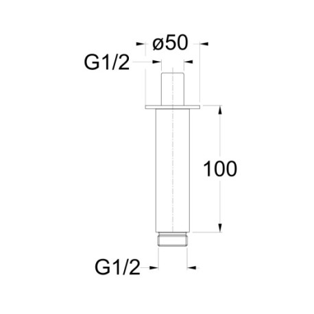 Raccord Au Plafond Or Rose HYDROTHERAPIE - CRISTINA ONDYNA PD41646P