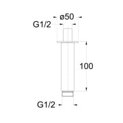 Raccord Au Plafond Or Rose HYDROTHERAPIE - CRISTINA ONDYNA PD41646P