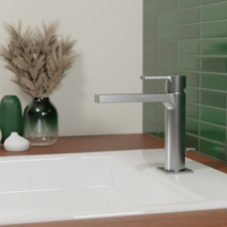 Lavabo Omega Medium + Vidage Metal Brosse  - CRISTINA ONDYNA OG22377