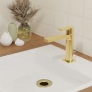 Lavabo Omega Medium Vidage Or Brosse - CRISTINA ONDYNA OG22396P