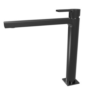 Lavabo Omega Haut Chrome Noir Brosse - CRISTINA ONDYNA OG22975