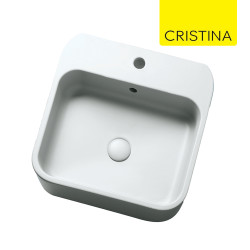 Vasque lavabo céramique Blanc Brillant COSA - CRISTINA ONDYNA COSA4848