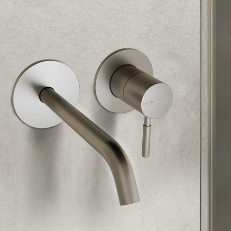 Façade mitigeur lavabo encastré Inox PIX - CRISTINA ONDYNA PX25728