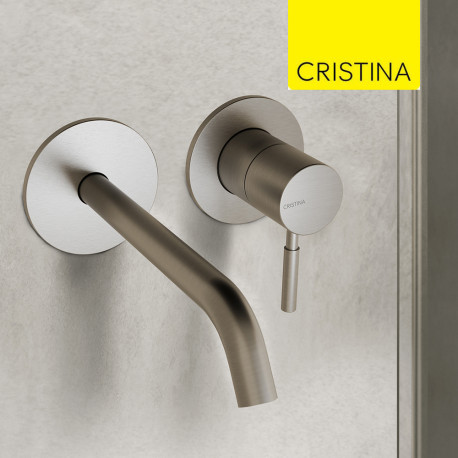 Façade mitigeur lavabo encastré Inox PIX - CRISTINA ONDYNA PX25728